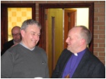 Mark Harvey and Gary Millar  with Bishop Alan
